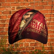 Royal Challengers Bangalore MS Dhoni "Hidden Hero" Custom All-Over Print Baseball Cap, Limited Editi