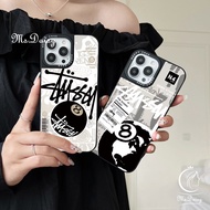 Fashion Billiards Black No.8 Mirror Phone Casing For Infinix X6816C X665C X665E X6831 X669C X6836 X6