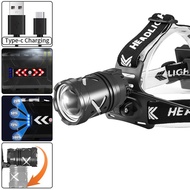 [El]30W LED Zoomable Headlamp with XHP70/30W Options & USB Power Bank Function