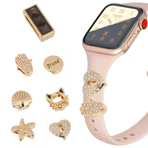 Decorative Charms For Apple Watch Band Silicone Bracelet Metal Paw Decorative Nails for iwatch Sport