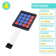 4x4 Membrane Switch Keypad