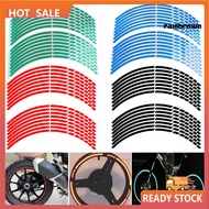 CWS~ 16Pcs Car Motorcycle Bicycle Wheel Rim Reflective Sticker Tape Strip Decal Decor