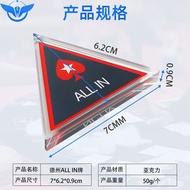 Card AllIN Double-Sided Card Transparent Triangle Table Poker Texas Acrylic Accessories Full Pressur