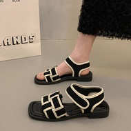 PAPINAS--15 French Flat Summer Fashion High-End Roman Shoes Size 235