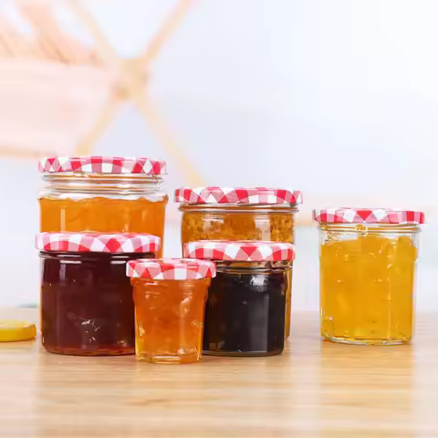 Multifunctional Sealed Jam Bottle Glass with Lid Strawberry Jam Jar Split Bottle for Strawberry Jam 