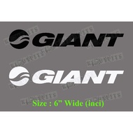 2 pcs Giant Mountain Bike MTB Bicycle Sticker Decals Vinyls