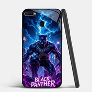 GK-10 Black Panther Marvel Glass Casing for OPPO Realme F7 A7 A12 F9 A12S A11K F5 A5S 2 Pro