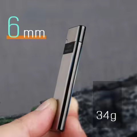 Zorro 636 Metal Ultra Thin Butane Gas Inflatable Grinding Wheel Lighter Holiday Gift Smoking Accesso