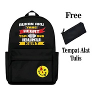 Tas Ransel Kekinian Cwo/Cwe Skena Kata Bukan Aku Yang Hebat Tapi Doa Ibuku Kuat Terlaris Terbaru 202
