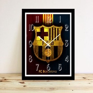 Barcelona FC 01 football club wall clock.