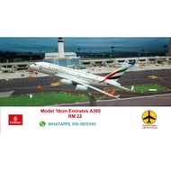 Airplane Model- Model Airplane Emirates/lufhansa/Asiana A380 16cm
