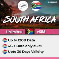 South Africa eSIM - Data Only - Instant Delivery via Email by Airhub