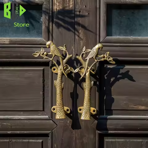 BCD BCD Brass Handmade Indoor Outdoor Woden Glass Door Handles For Interior Doors Barn Door Handles 