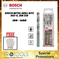 BOSCH HSS-G METAL DRILL BIT 1 mm - 16mm