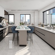 Multi layer solid wood board, European pine board, particle board, quartz stone countertop, kitchen