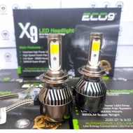 3-COLOR CAR LED LIGHTS H7 ECO9 X9 - LED BULB Luminos WARRANTY