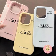 Cute Simple Dog Phone Case For OPPO A96 A79 2023 A78 A58 A58x A77 A57 2022 A56 A56s A55 A55s A53s 5G
