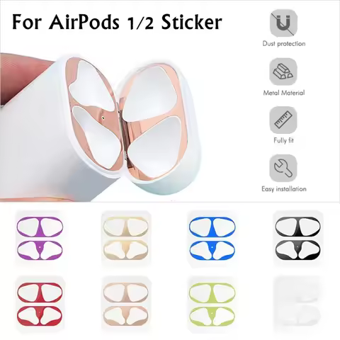 1/2pairs Dust Guard For AirPods 2 Case Box Sticker Inside Protector Earphone Film For AirPods 2 Air 