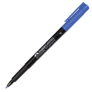 Faber-Castell ปากกาเขียนแผ่นใสลบไม่ได้ สีน้ำเงิน  ขนาด 0.6 มม.