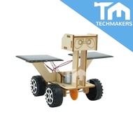 DIY Solar Toys 3D Wooden Wood Puzzle Car Wall-E (Under Sun Light)