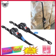 sunnyhousess Fabater Retractable Ratchet Straps  (2-Pack) 1.5in x 8.2ft Self Tie Down 1760lb Break S