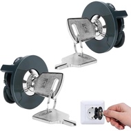 2Lockable Socket，Prevent electricity theft，Save on electricity bills，Widely applicable for indoor an