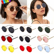 CHAAKIG Vintage Sunglasses Metal Frame Eyewear Circle Glasses Round Sunglasses
