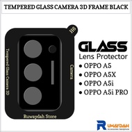 Tempered Glass Camera Oppo A5 A5i A5X A5i Pro Anti-Scratch Camera Frame 3D Full Cover
