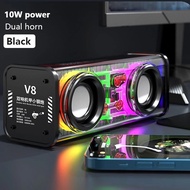 🎶พร้อมส่ง🎶V8 ลําโพง คู่ขนาดเล็ก ลําโพงบลูทูธ TWS บลูทูธ 5.0 เชื่อมต่อได้ 2เครื่องพร้อมกัน เสียงดีมาก