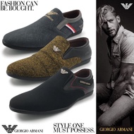 Signature Giorgio Armani Smart Totally Men’s Lifestyle Elegant Casual Loafers Shoes Kasut Lofer Raya