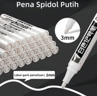 SPIDOL PUTIH PERMANEN TAHAN AIR WHITE MARKER / PENA SPIDOL CAT UNTUK BAN LUKISAN GRAFITI