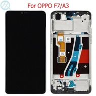 Original Display For OPPO A3 F7 LCD With Frame 6.23 OPPO F7 CPH1819 CPH1821 A3 CPH1837 Display Touch