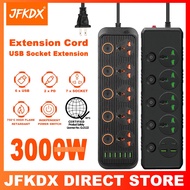 [Freebie] Extension Cord With USB Extension Wire TypeC Extension Outlet With Switch Extension Socket