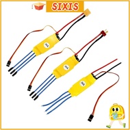 SIXIS ESC Brushless Motor, RC Parts 30A/40A Speed Controller,  Banana Head T Plug XT60 Helicopter Bo