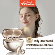 RHYFELL S15 Clips On Bluetooth 5.4 Earphones Waterproof Butterfly Earring Design 5.5g Lightweight Ea