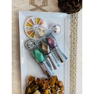 Manicure Painting Creation Star Sand Powder Gold Silver Beads Steel Ball Tin Foil Shell Piece Mica R