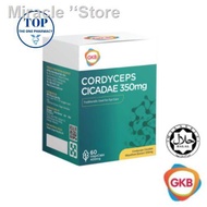 ◆○[BUY 3 FREE 20’s] GKB Cordyceps Cicadae 350mg  虫草 金蝉花 Vegecap 60'S