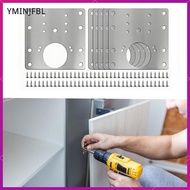 [yminjfbl] 6x Cabinet Hinge Repair Plate Door Hinge Repair Kit for Locker Door Drawer