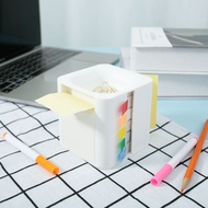 Note Dispenser Plastic Sticky Note Holder Desktop Sticky Note Pad Holder White Sticky Note Container