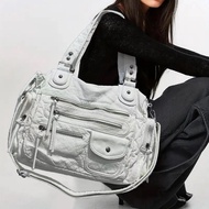 Halloween Hot Girl Vintage Tote Bag Y2K Street Fashion Women Multi Punk Shoulder Bag Large Capacityc