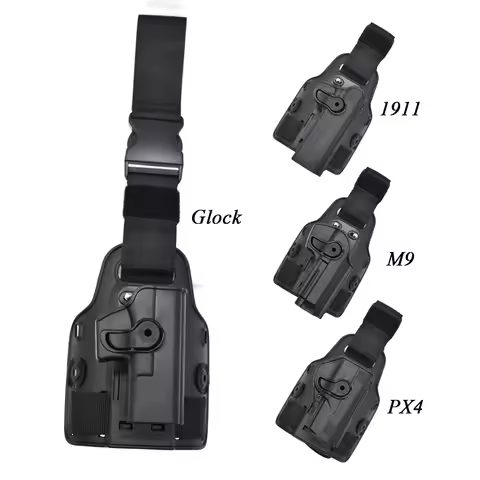 Hunting Drop Leg Gun Holster Tactical Pistol Thigh Leg Holster Case For G 17 19 Colt 1911 Beretta M9