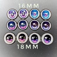 Bjd MDD 3分 二次元 熊妹 卡通眼 眼片 16mm 18mm 20mm