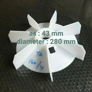 new !!! fan motor/kipas dinamo untuk 15-20hp y2 160-4.6.8 as 43mm od 290mm murah