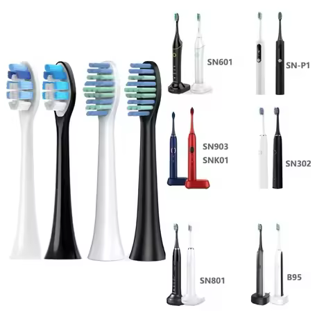 for SOUNESS Electric Toothbrush Head SN903/SN901/905/601/SN801/SN810/SN201/SNK01/ST802/ST903 DuPont 