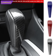 LOVETOUCH Car Gear Shift Knob Sticker Trim Carbon Fiber Decoration Cover for BMW 3Series E87 E90 E91