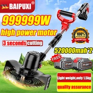 【COD】BAIPUXI Grass Cutter Lawn Mower Electric Cordless Electric Grass Trimmer with Li-ion Battery Adjustable Lawn Mower Home Push Lawnmower Garden Power Tool，Rechargeable Lawn Mower Portable Garden Cordless Grass Trimmer Lawn Mower Cordless Grass Trimmer