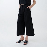 Mississippi High Waisted Straight Cut Trousers Celana Panjang LIN000537M Hitam