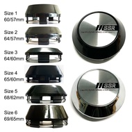 4pc 60/64/65/68/69MM SSR Silver Style Sticker Car Wheel Centre Sport Rim Cap Fit for SSR Wheel