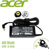 Adapter Acer 19V/3.42A 5.5x1.7mm สายชาร์จโน๊ตบุ๊ค สายชาร์จคุณภาพสูง ที่ชาร์แบตเตอรี่ battery สายชาร์