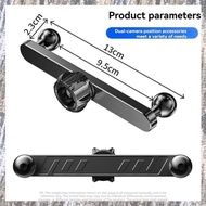 [Z F L U] Double Ball Mount Extender 1 to 2 Splitter Adapter Aluminum Splitter Adapter Extension Rod